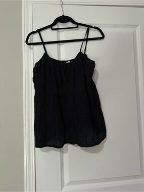Old Navy Black Spaghetti-Strap Tiered Camisole